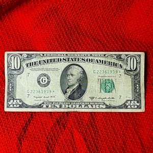 1950 Series $10 Star Note Paper Currency